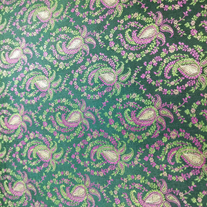 Dark Green Tanchui Silk Fabric KR-19583