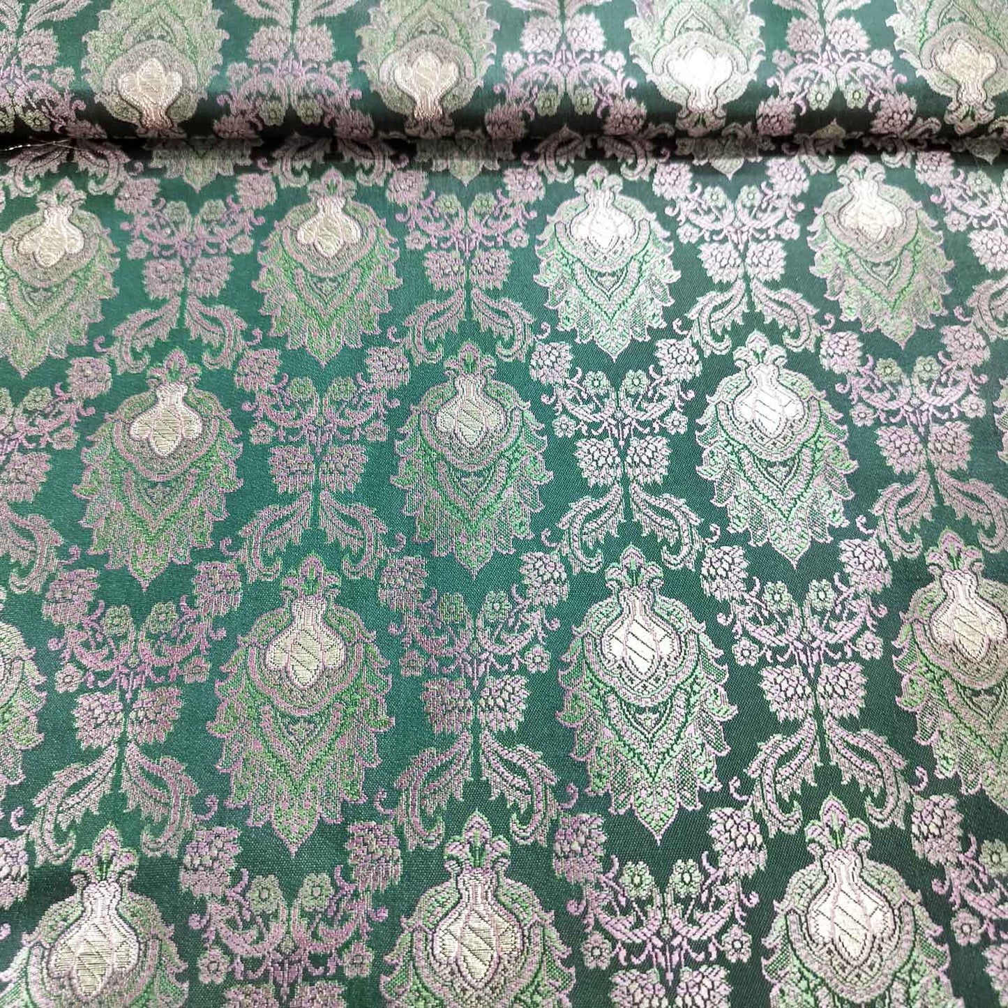Green Tanchui Silk Fabric KR-19590