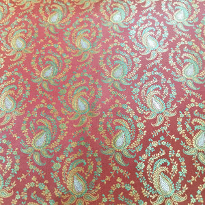 Red Tanchui Silk Fabric KR-19594
