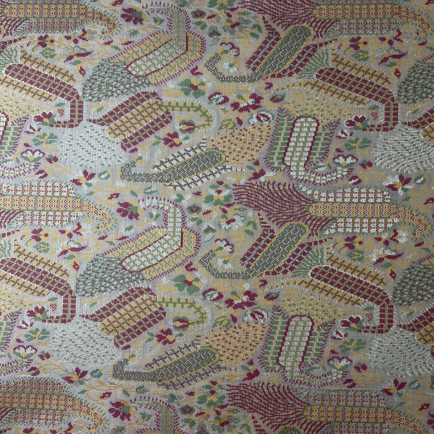 Blue Khinkhwab Brocade Silk Fabric 19641