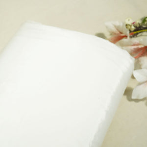 White Solid Natural Crepe Fabric 672 FG-19682