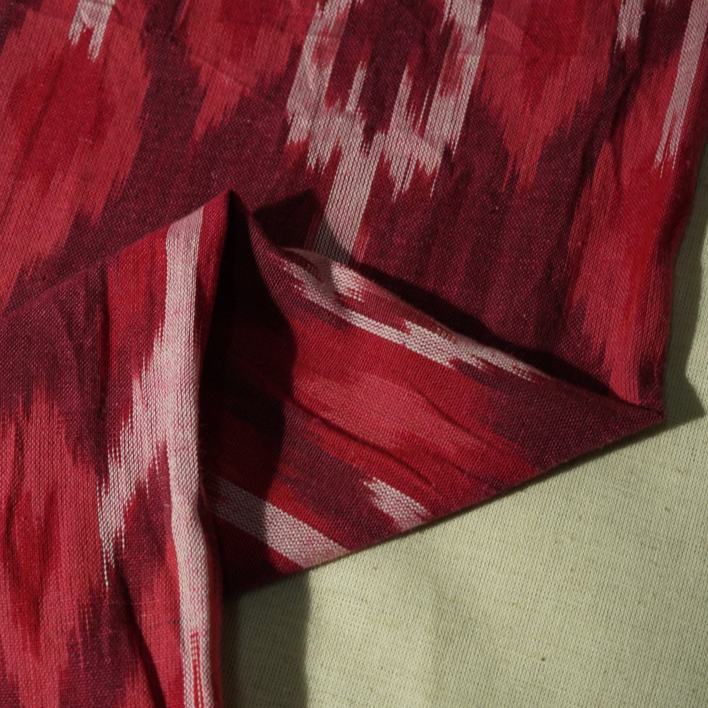 Red Ikkat Print Cotton Fabric 40 ST-19940
