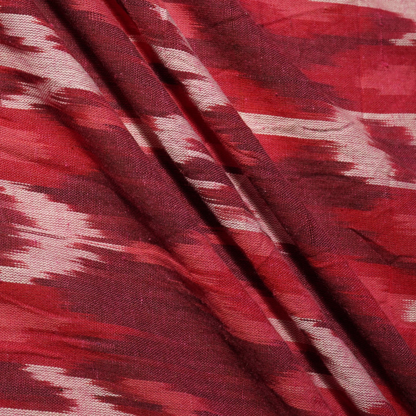 Red Ikkat Print Cotton Fabric 40 ST-19940