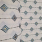 Off White & Teal Green Geometerical Sequence Embroidery - TradeUNO