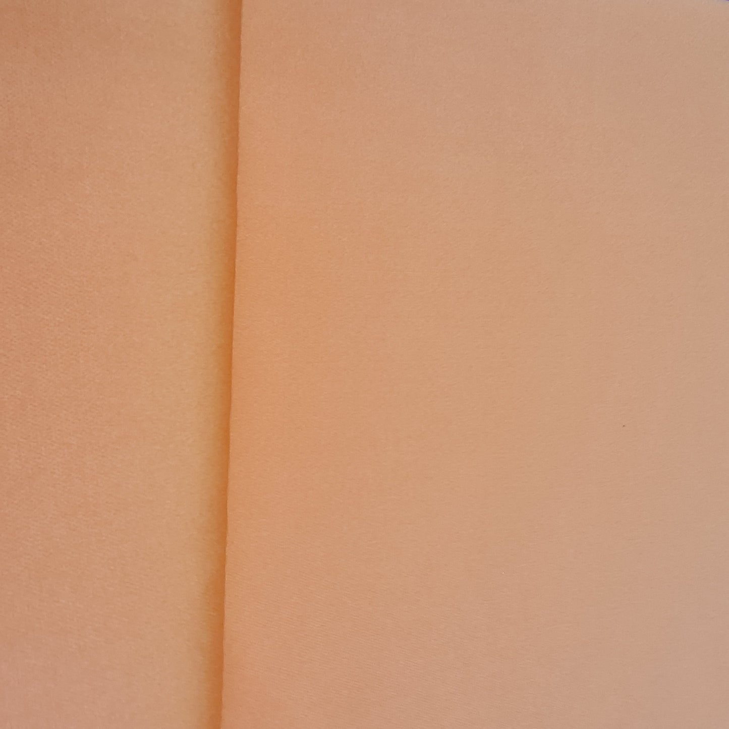 Orange Solid Banana Crepe Fabric - TradeUNO