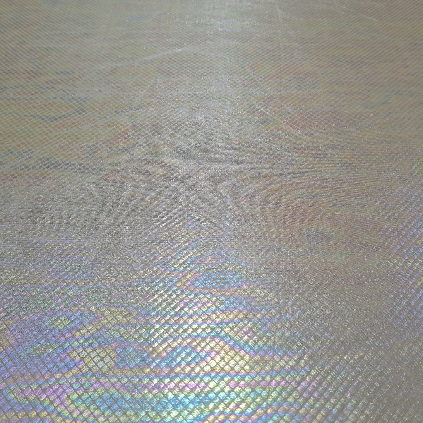 Light Green Geometerical 3D Rainbow With Lurex Knit Lycra Fabric - TradeUNO