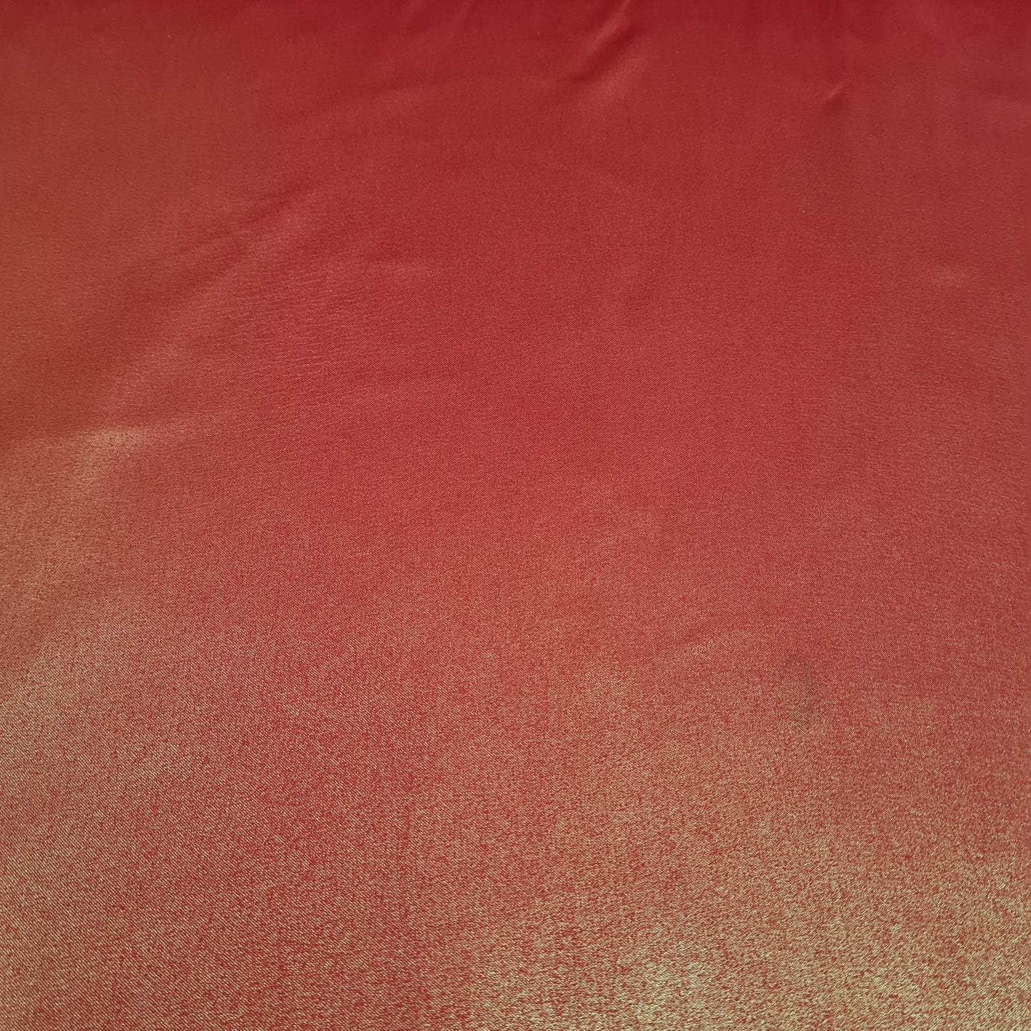 Red Solid Gold Shimmer Georgrette Satin - TradeUNO