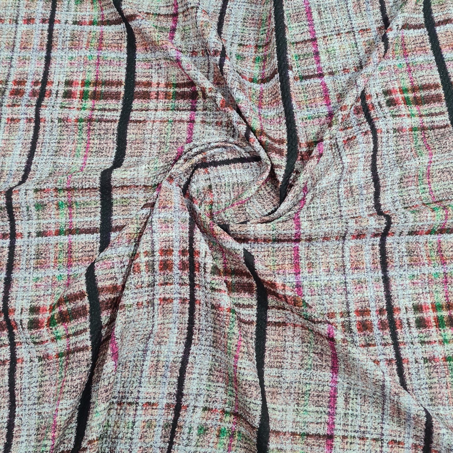 Pink Embossed Satin Fabric - TradeUNO