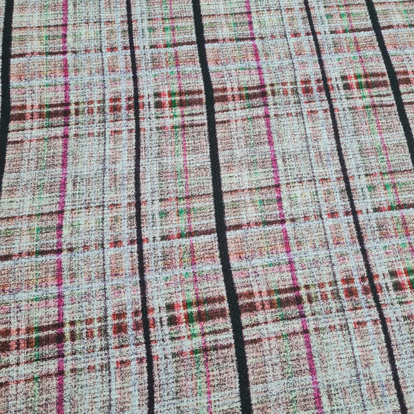 Pink Embrossed Satin Fabric - TradeUNO