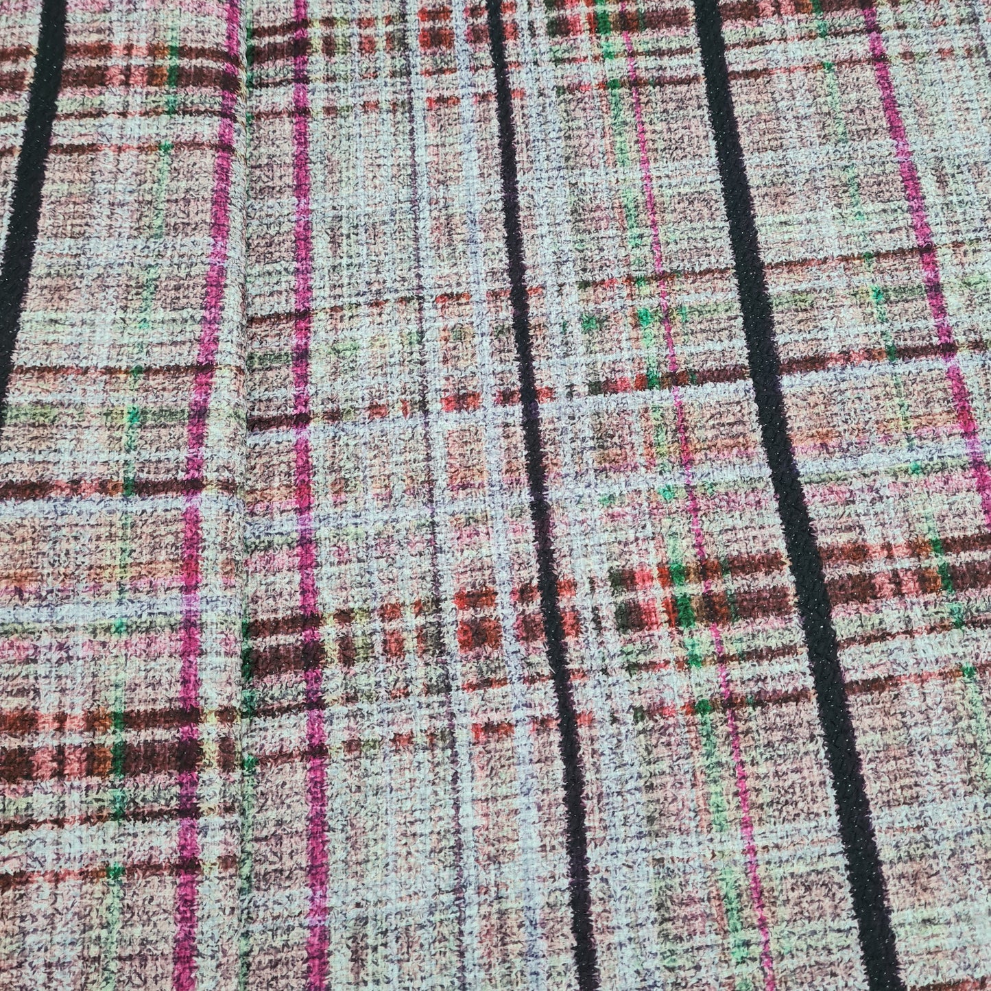 Pink Embrossed Satin Fabric - TradeUNO