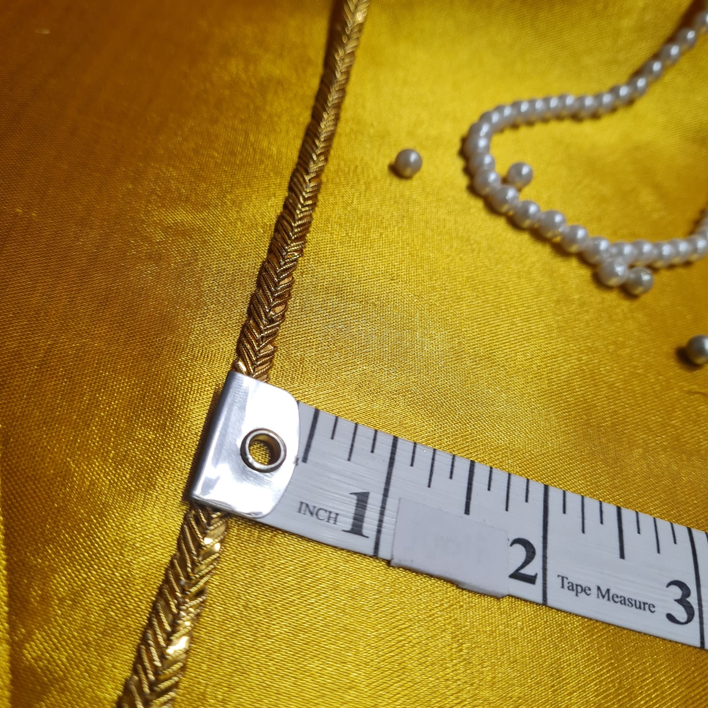 Classic Bright Gold Zari Double Sided Lace