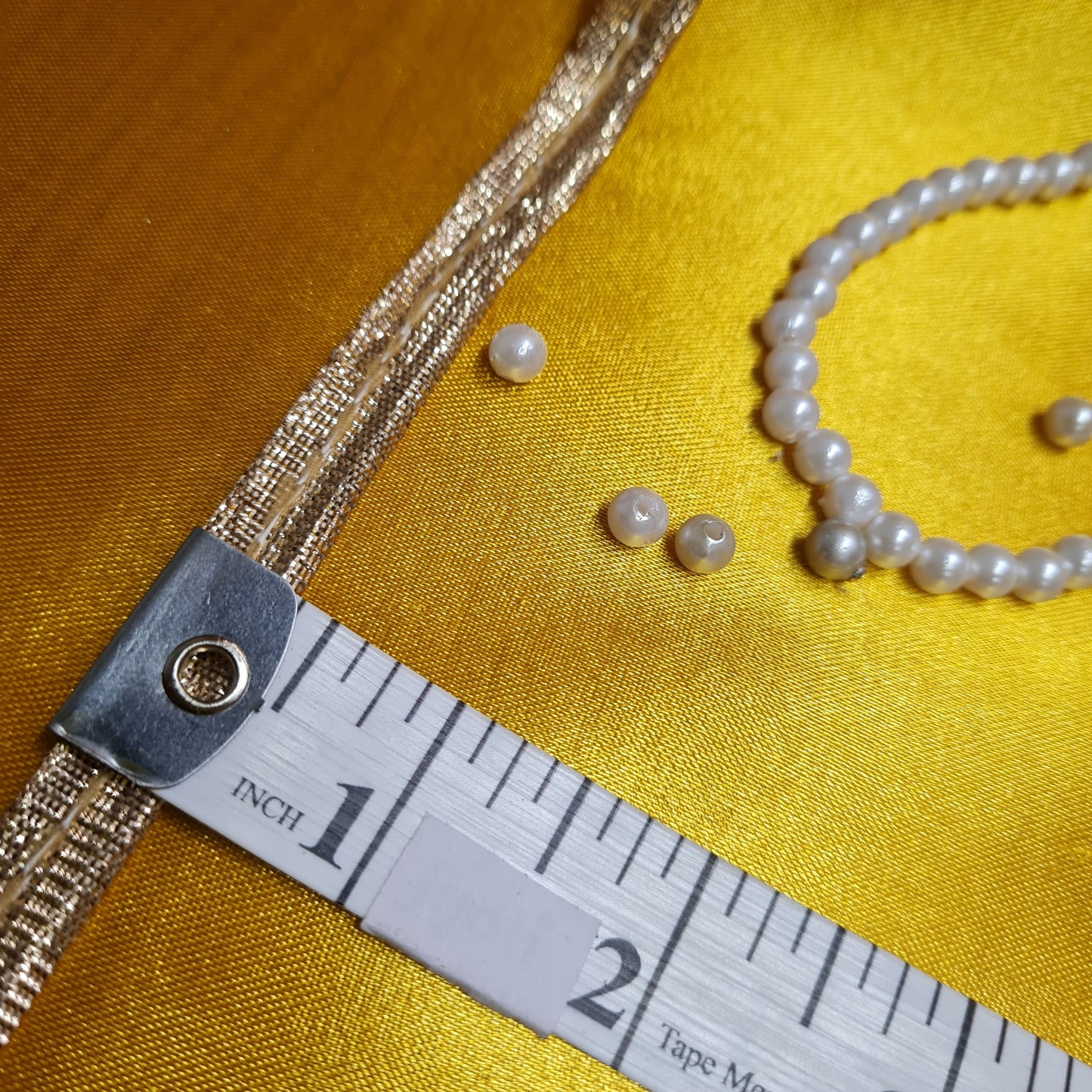 Classic Rose Gold Piping Satin Lace