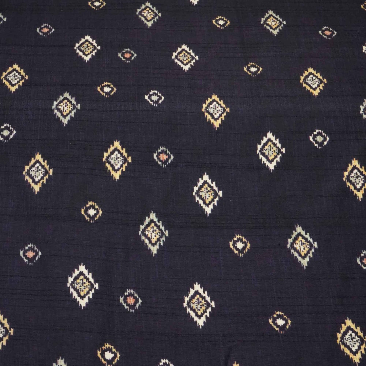 Wine Ikkat Print Tusser Silk Fabric 3542 GT-20366