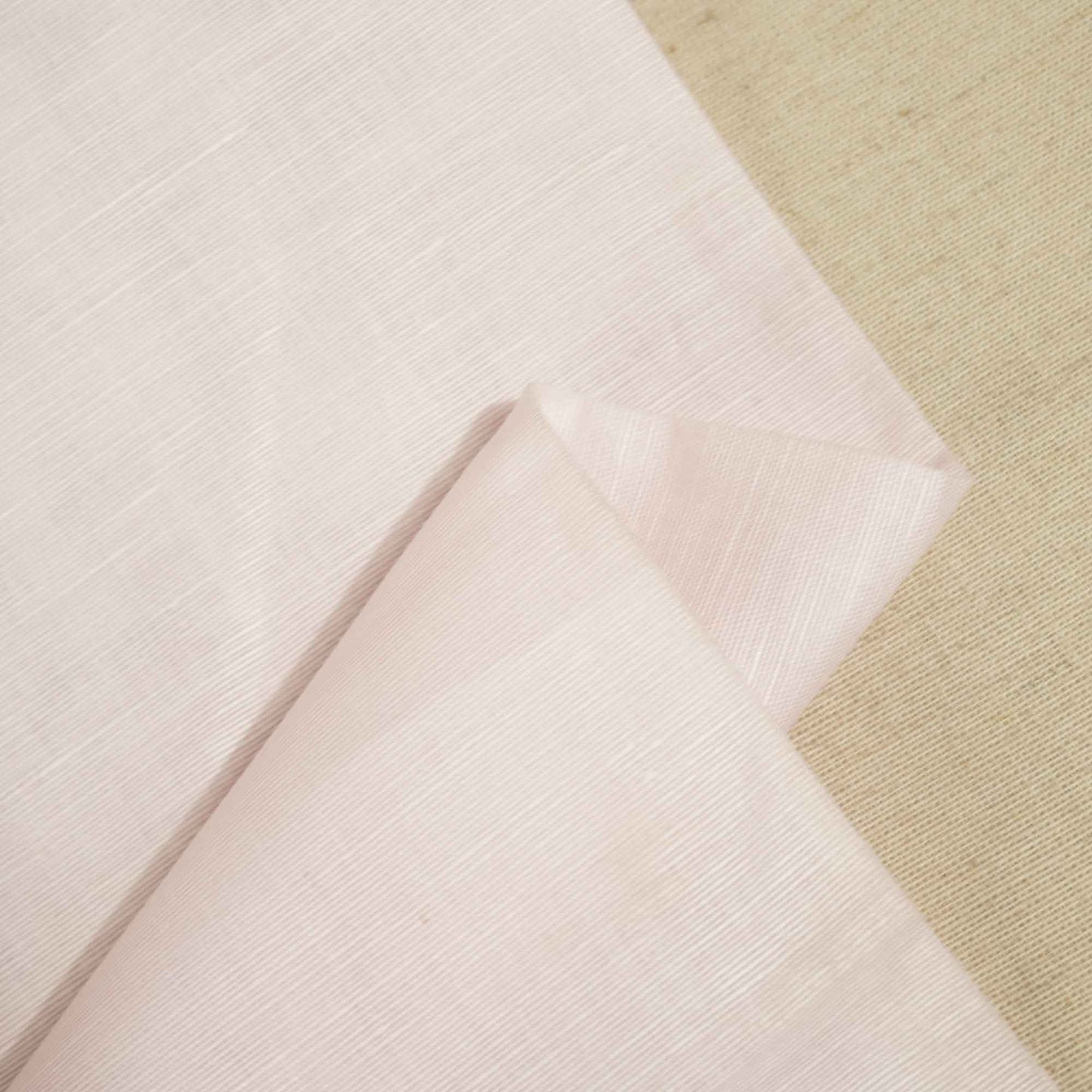 Light Pink Solid Cotton Linen Fabric 22484