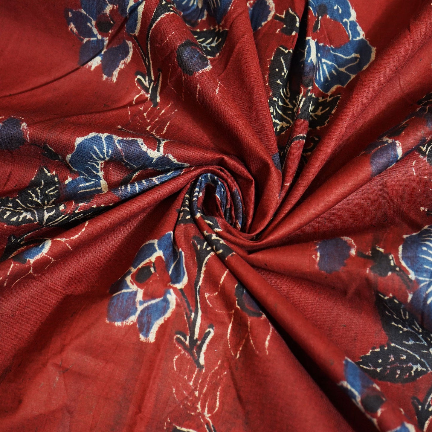 Red Handblock Print Cotton Fabric MFL-23634