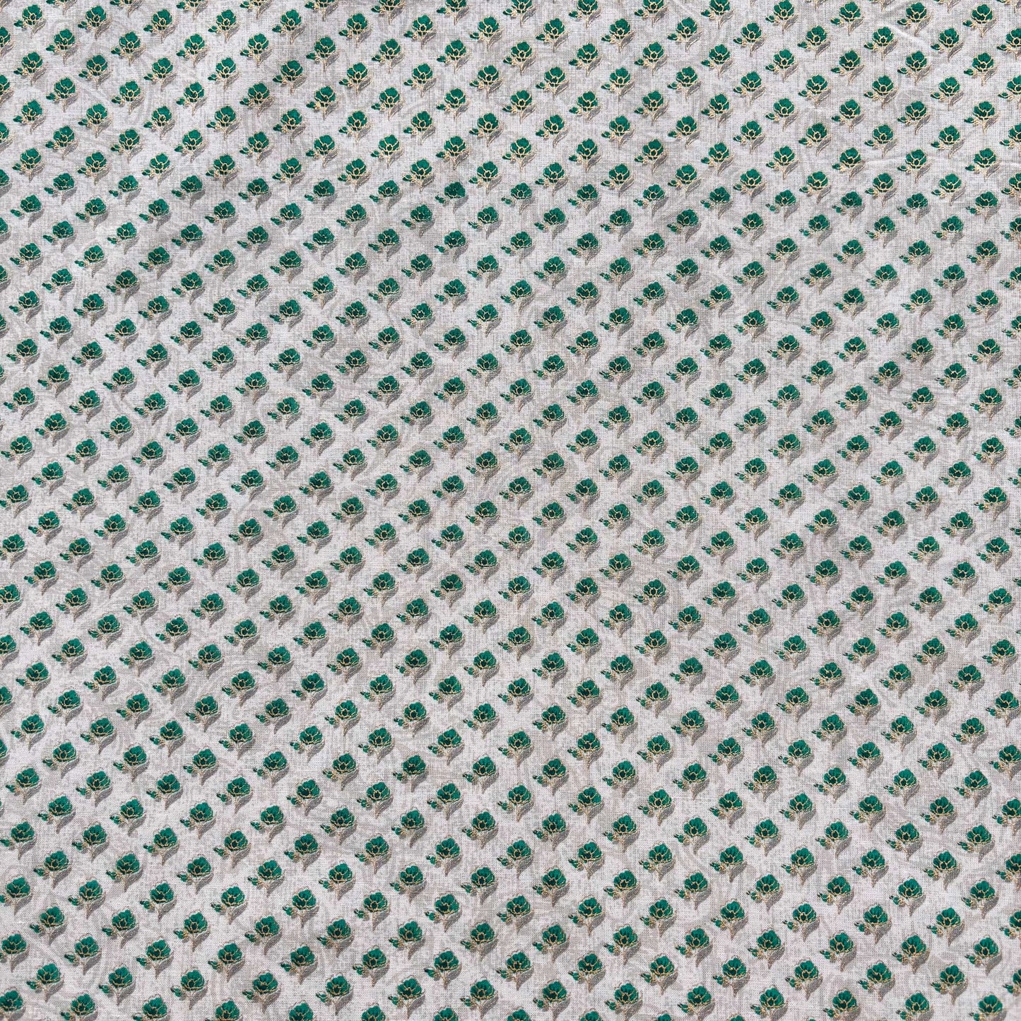 Grey Foil Print Cotton Fabric PB-23760