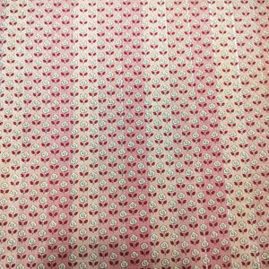 Pink Floral Print Lurex Cotton Fabric PB-23794
