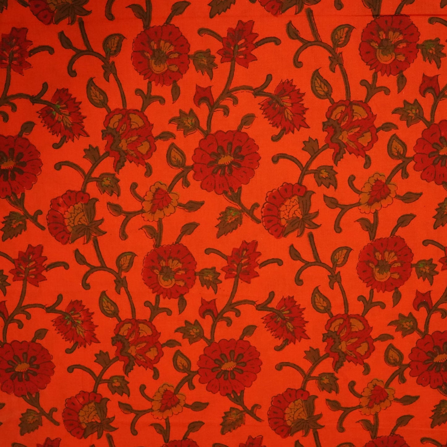 Red Handblock Print Cotton Fabric 894 RI-23830