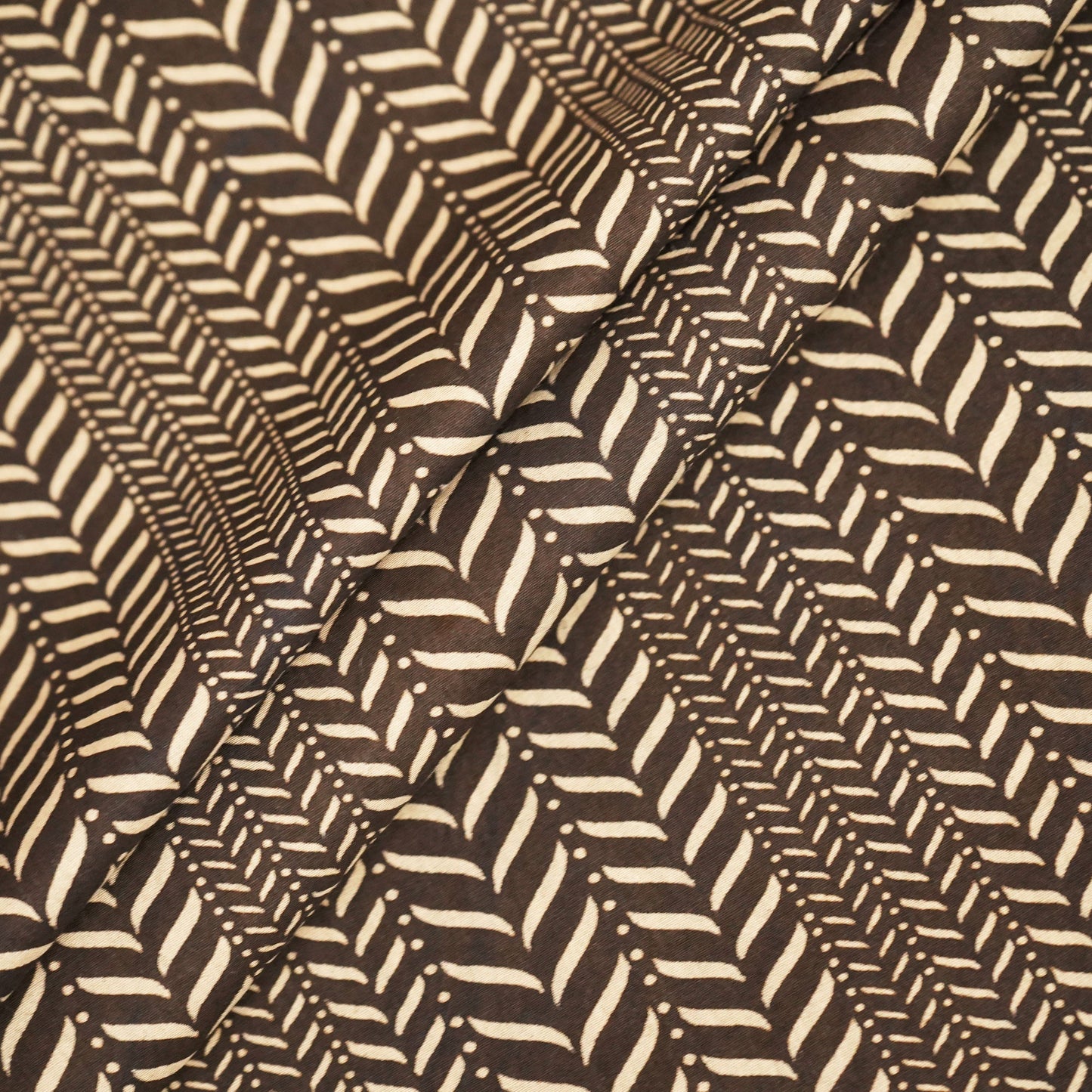 Black Bagru Print Cotton Fabric SCF-24209