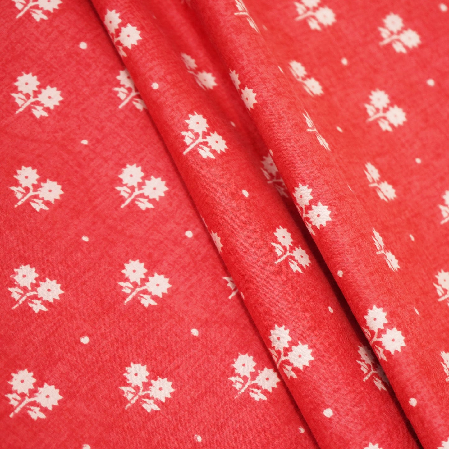 Peach Pink Bagru Print Cotton Fabric SCF-24220