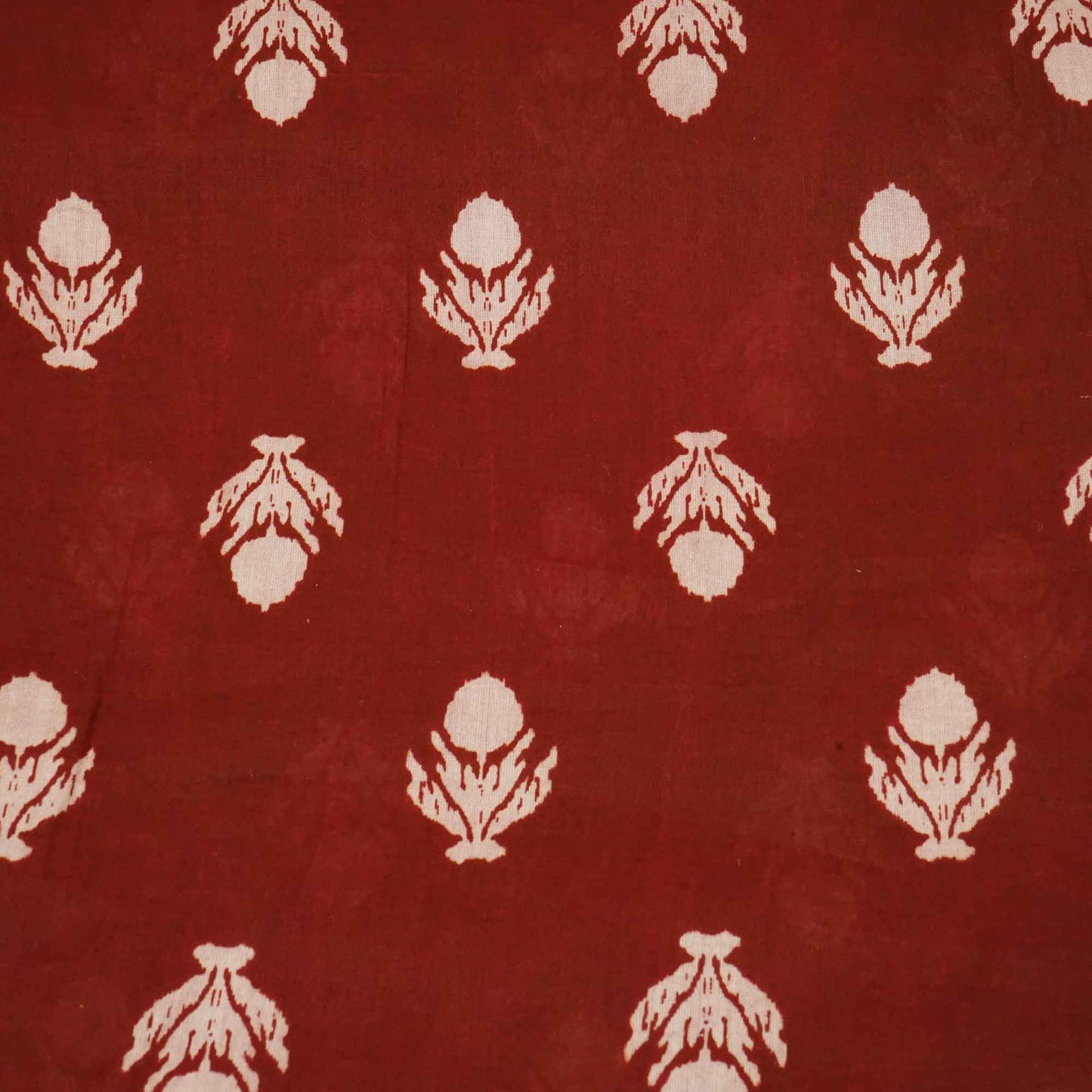 Maroon Bagru Print Cotton Fabric SCF-24241