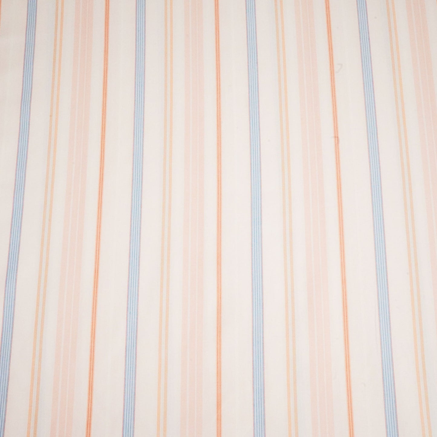 Peach & Blue Stripes Print Poplin Fabric LSF-24303