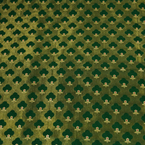 Dark Green Mina Booti Dupian Silk Tissue YF-24377
