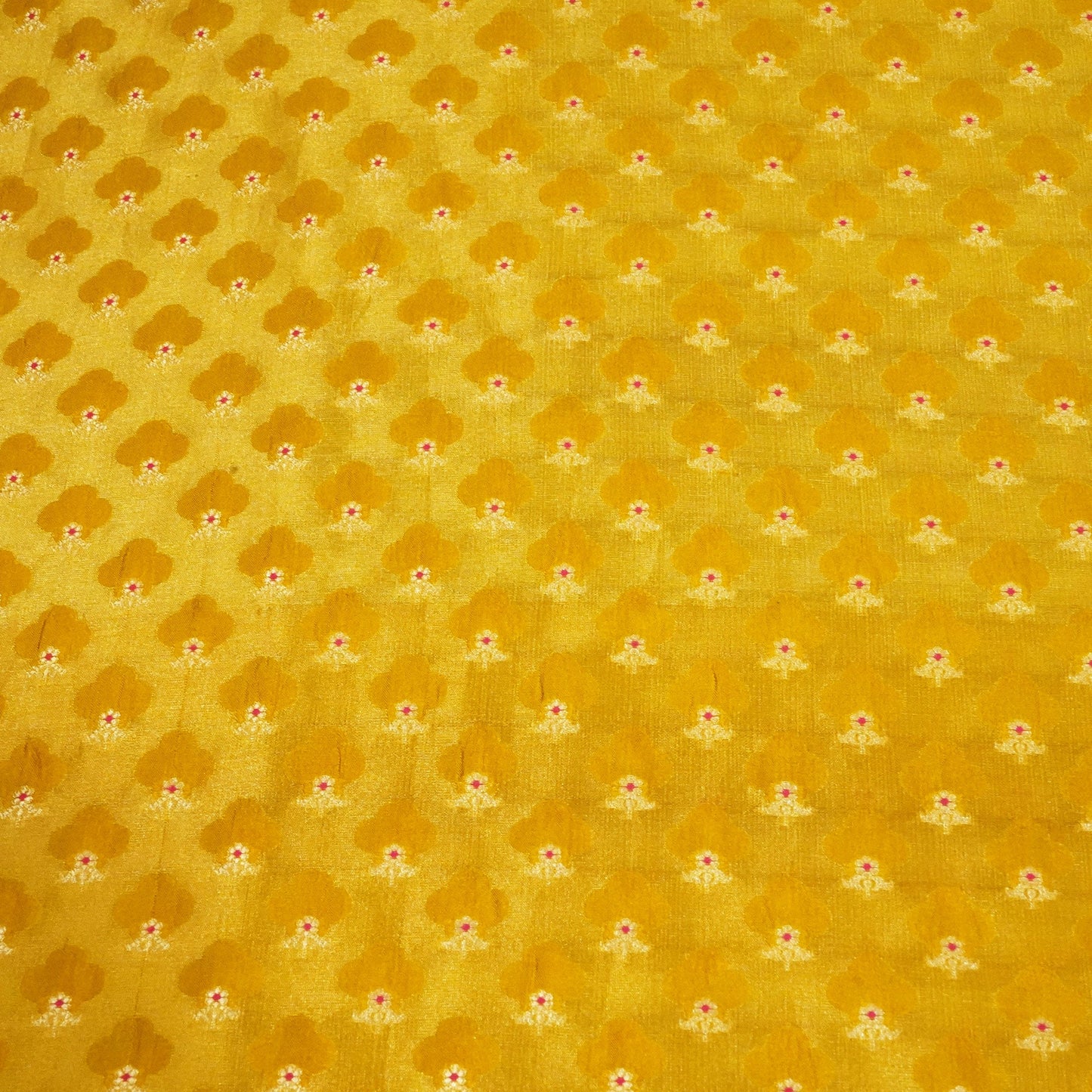 Mustard Mina Booti Dupian Silk Tissue YF-24382