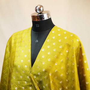 Green Mina Booti Katan Silk YF-24396