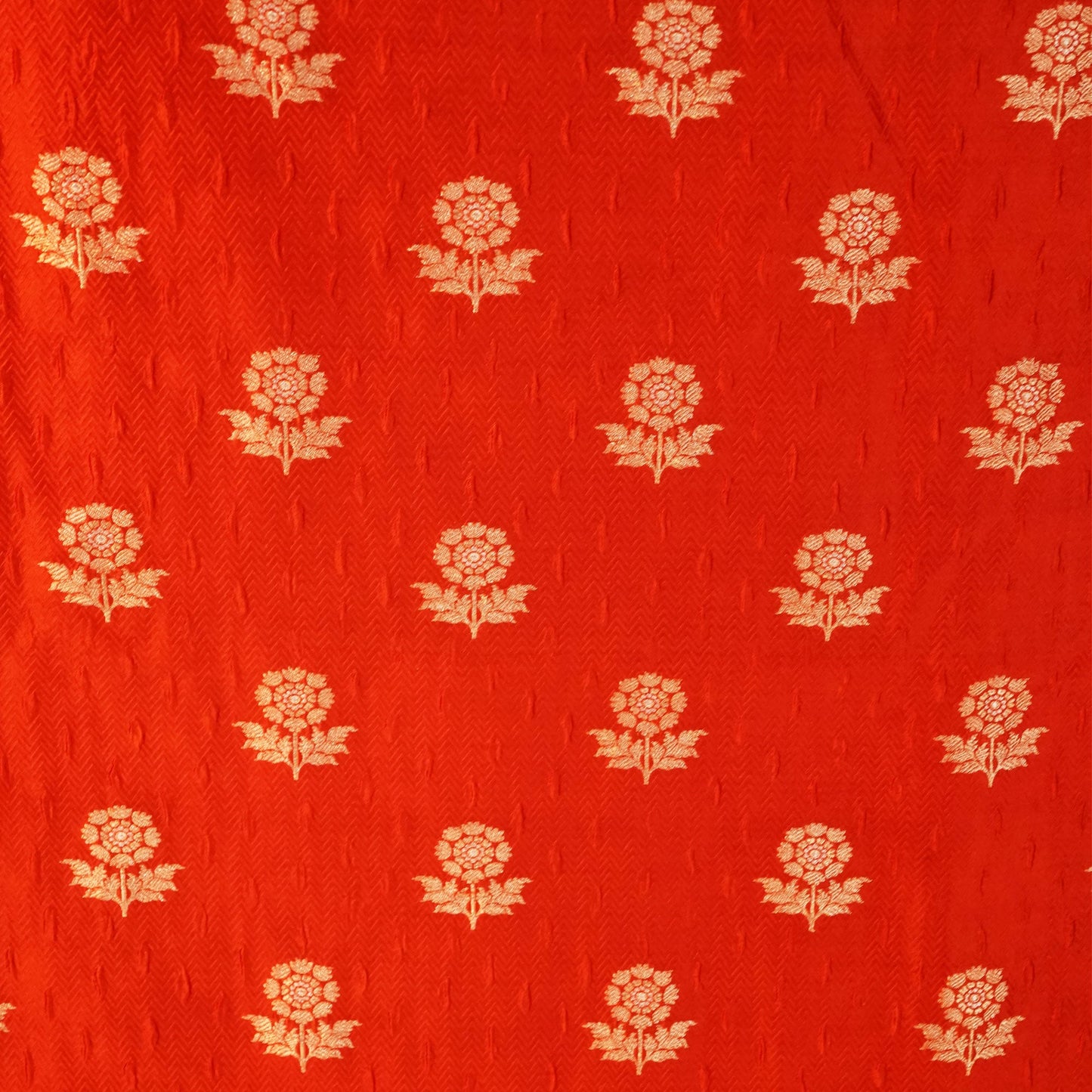 Orange Mina Booti Texture Dupion Silk YF-24399