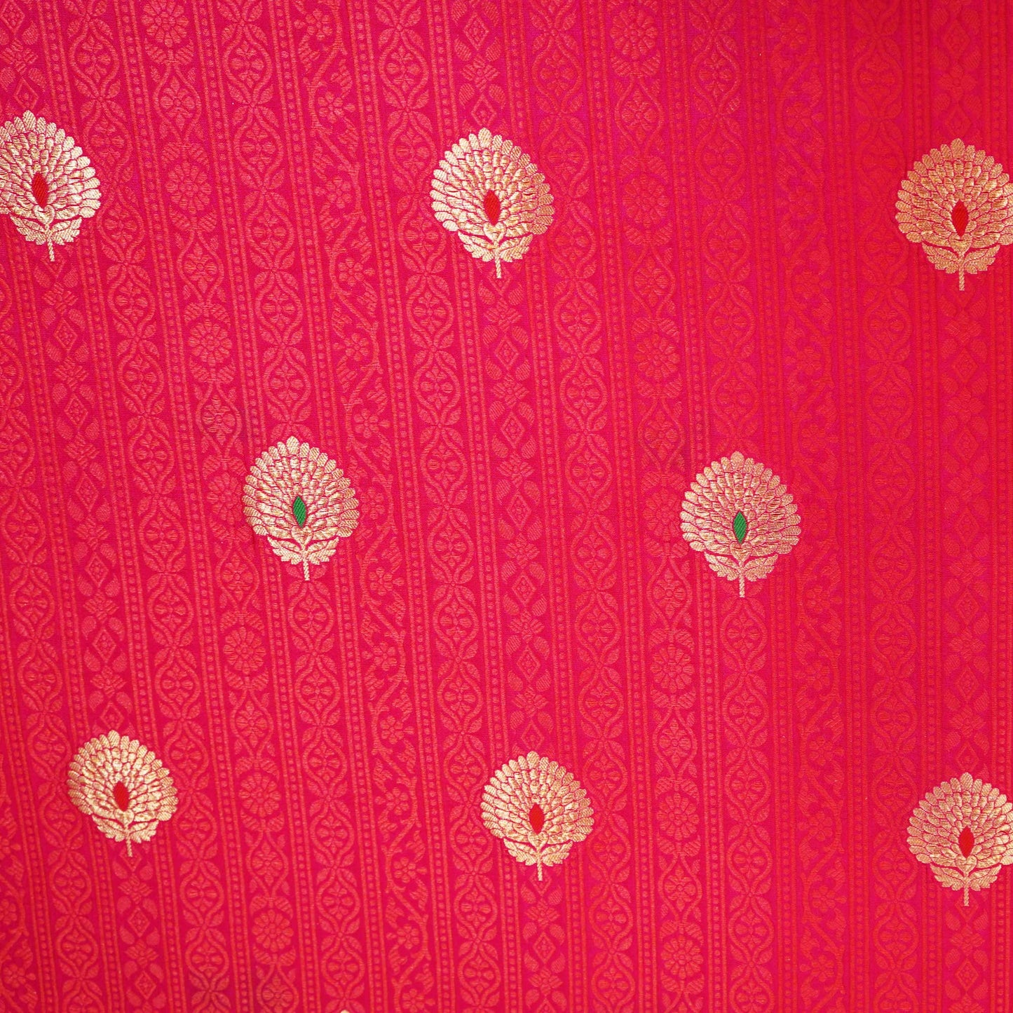 Magenta Mina Booti Texture Dupion Silk YF-24400