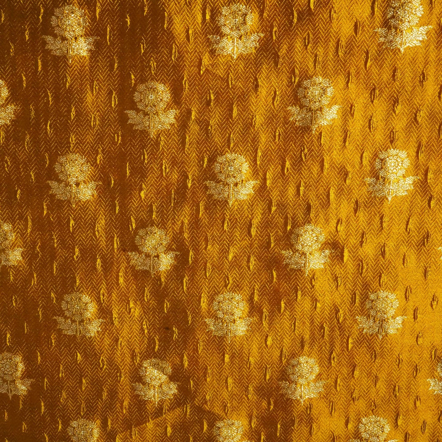 Mustard Mina Booti Texture Dupion Silk YF-24402