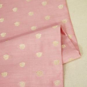 Pink Zari Booti Katan Silk YF-24439