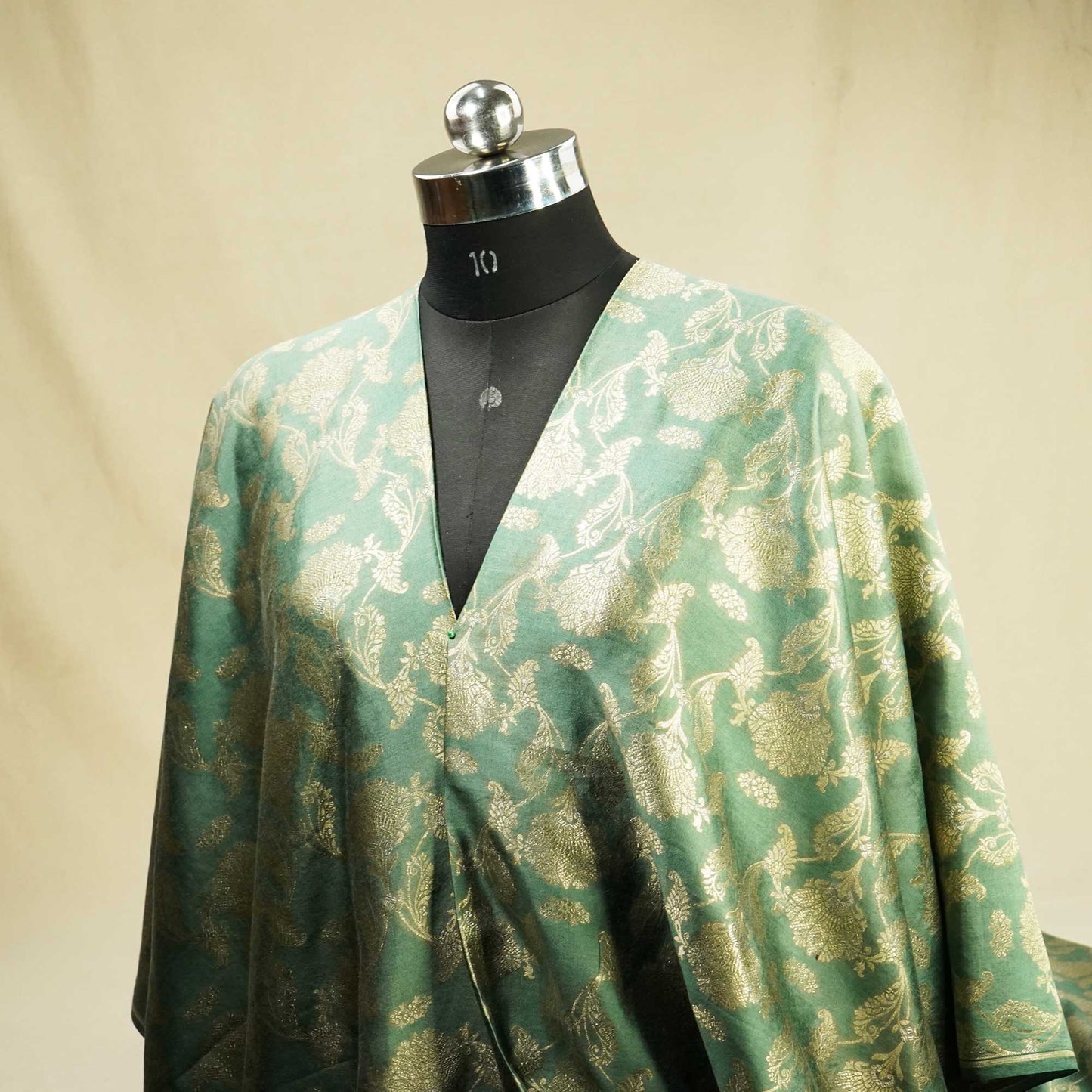 Sea Green Sona Rupa Jaal Munga Silk YF-24442