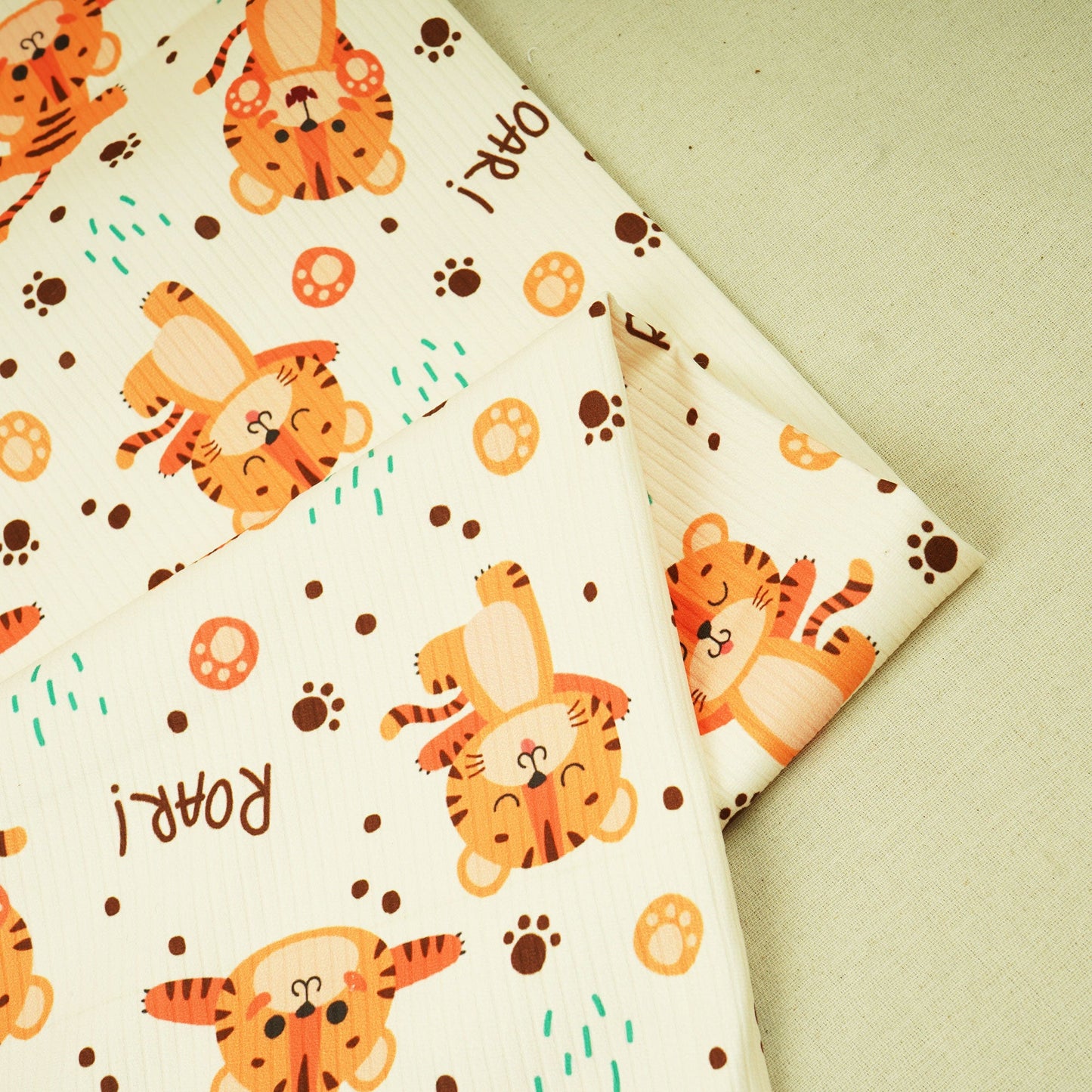 Peach Kids Print Hosiery Fabric RS-24455
