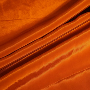 Tangerine Orange Solid Natural Crepe Fabric GT-24483