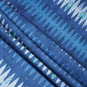 Indigo Dabu Print Cotton Fabric NC-24558