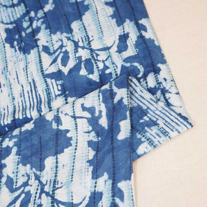 Indigo & White Dabu Print Cotton Fabric NC-24563