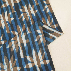Indigo & White Jahota Print Cotton Fabric NC-24569