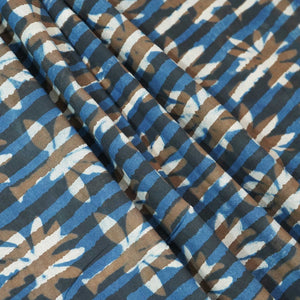 Indigo & White Jahota Print Cotton Fabric NC-24569