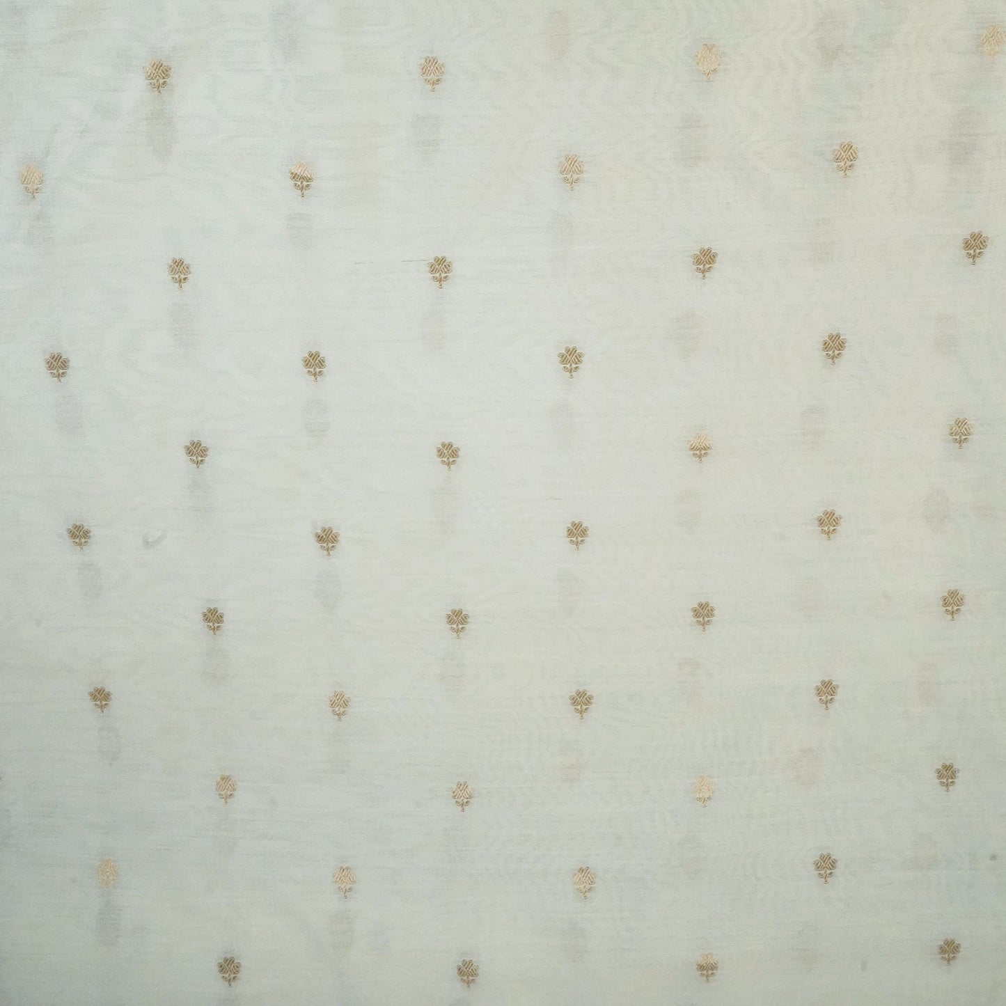 Cream Dyeable Kadua Buti Chiniya Silk Fabric MS-24601