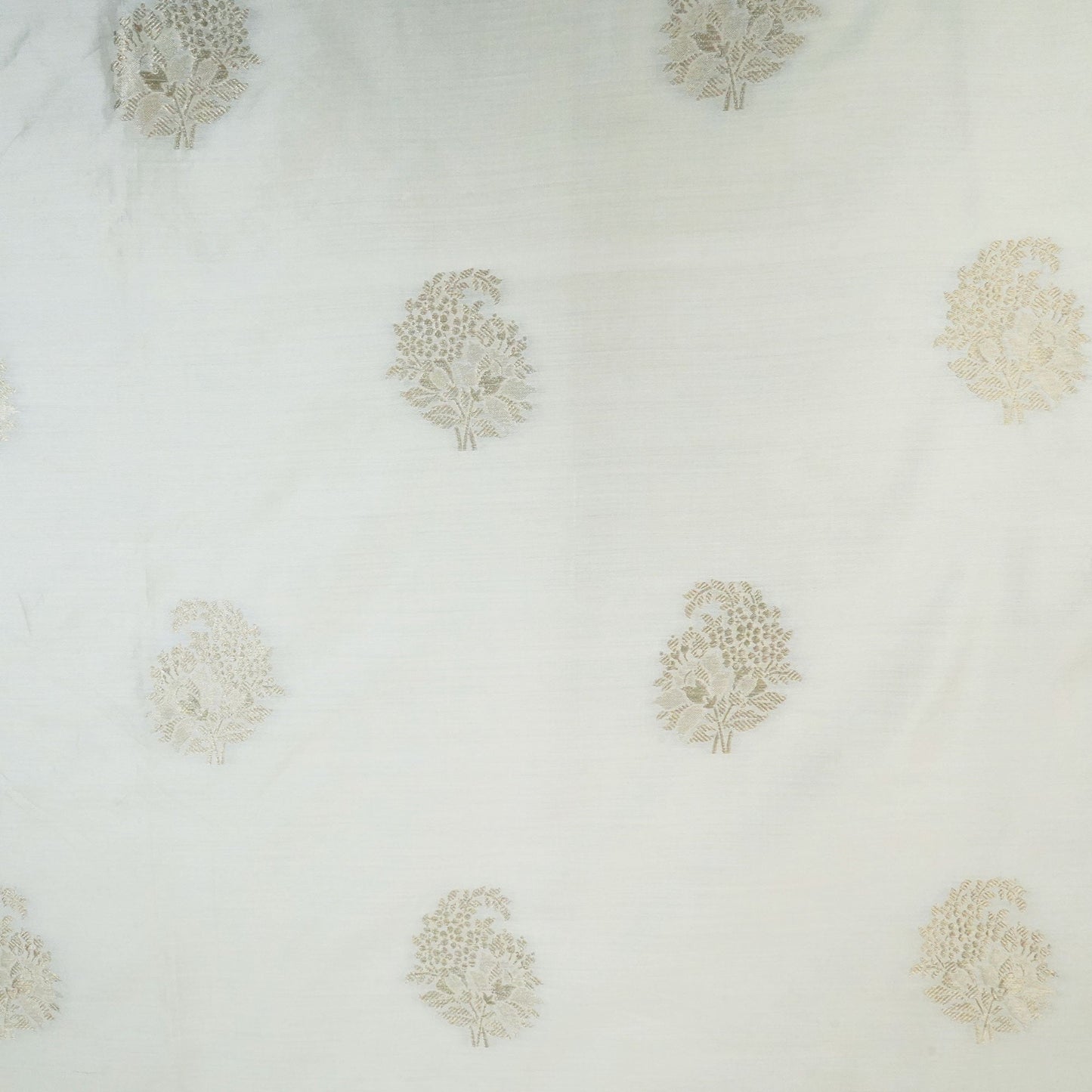 Cream Dyeable Kadua Buti Chiniya Silk Fabric MS-24602
