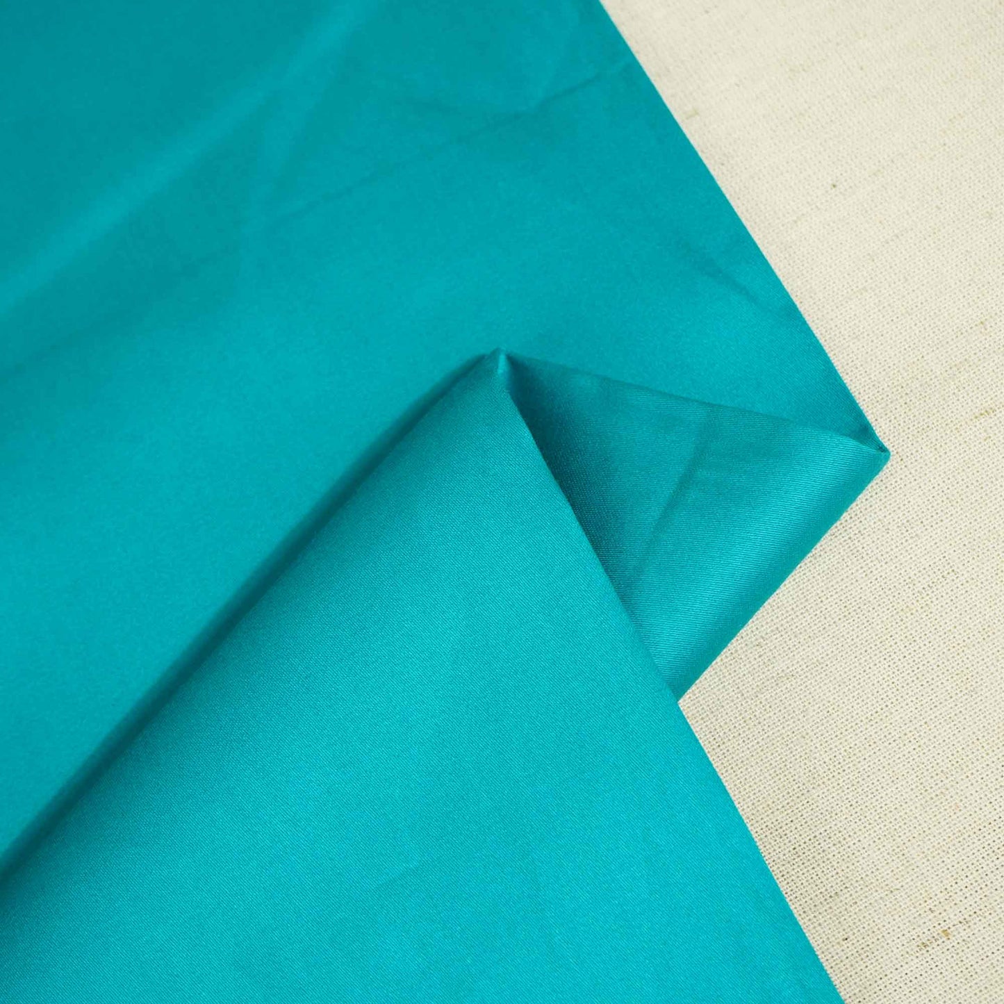 Aqua Blue Solid Giza Cotton Fabric STI-24645