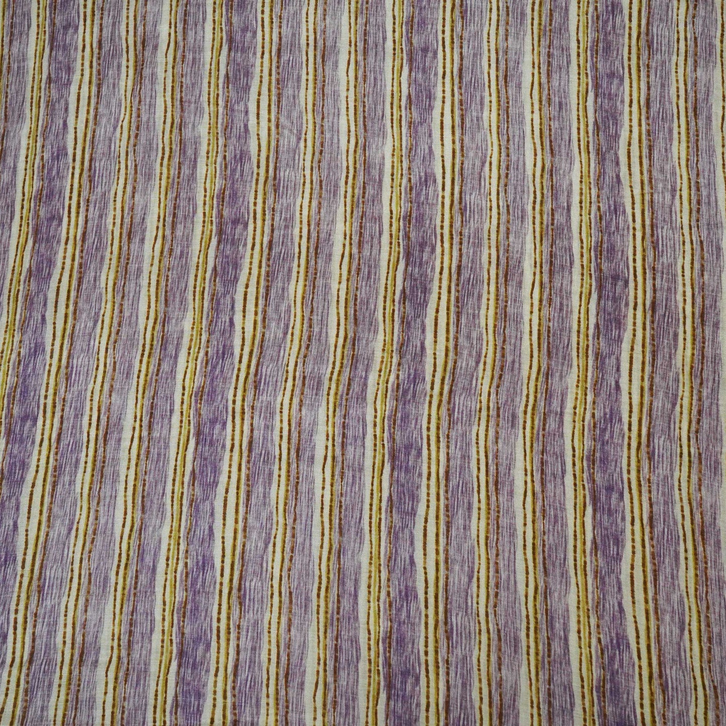 Purple Stripes Print Muslin Fabric GT-24686