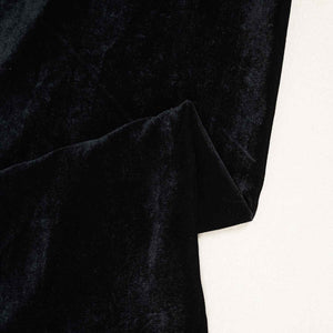Black Border Work Cutdana Velvet 9000 Fabric SC-28252 - TradeUNO