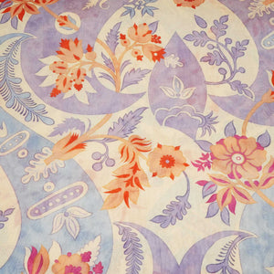 Purple Abstract Print Chanderi Fabric GT-25308