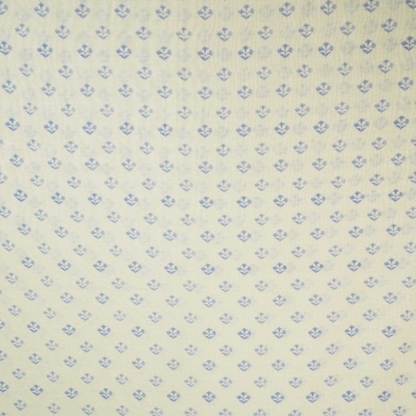 White Floral Print Chanderi Fabric GT-25318