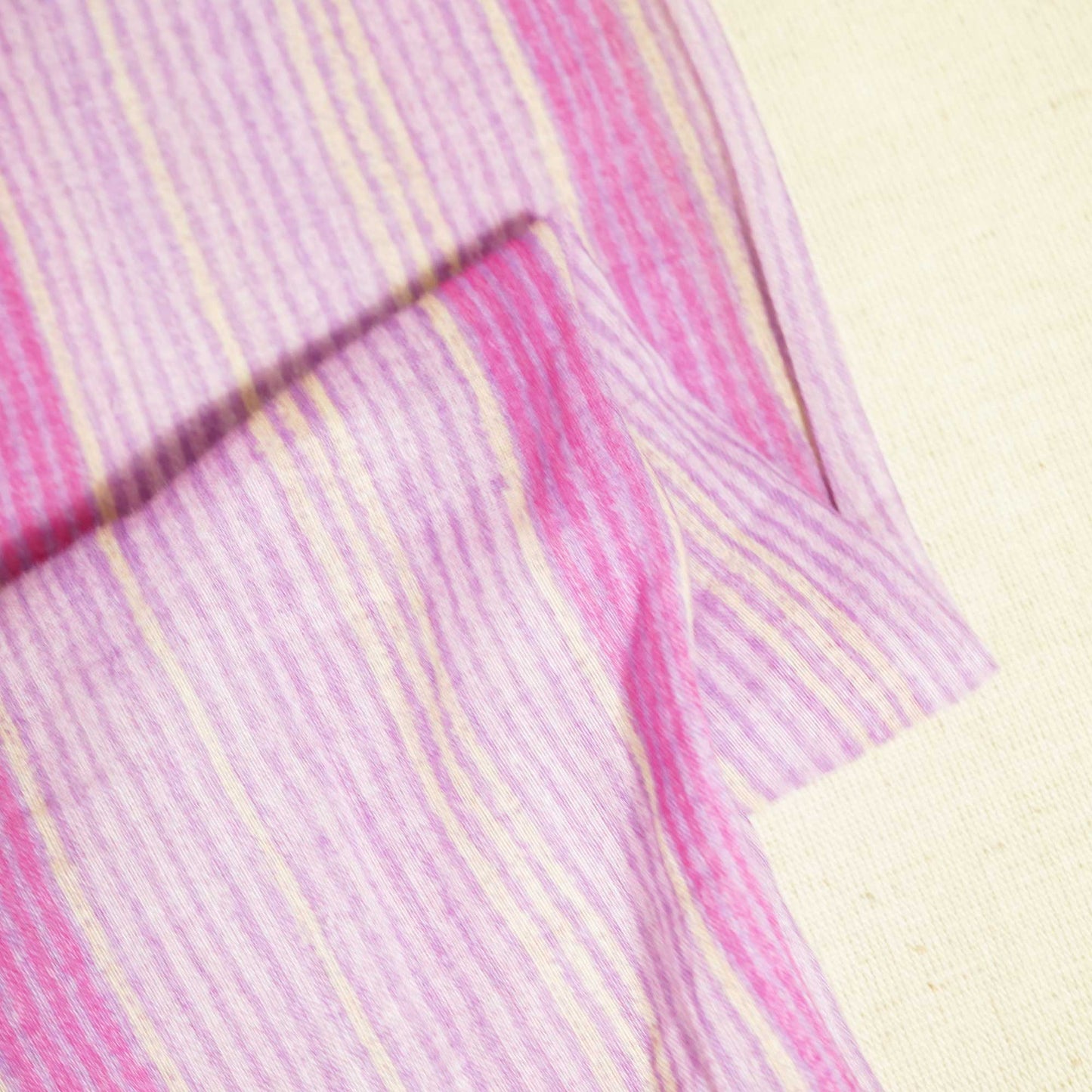 Lavender Stripes Print Cotton Mulmul Fabric GT-25406