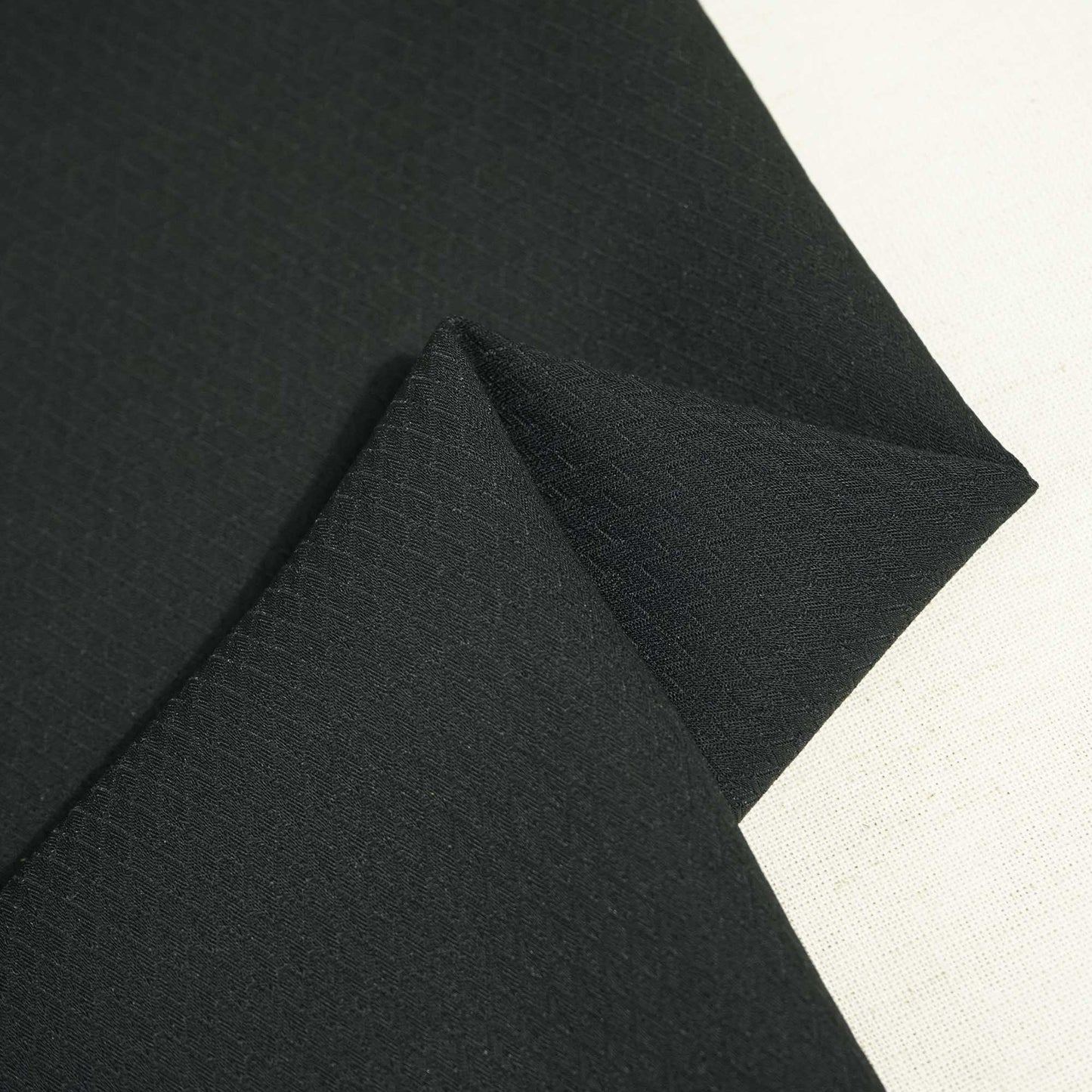 Black Geometrical Solid Print Suiting Fabric SE-25494