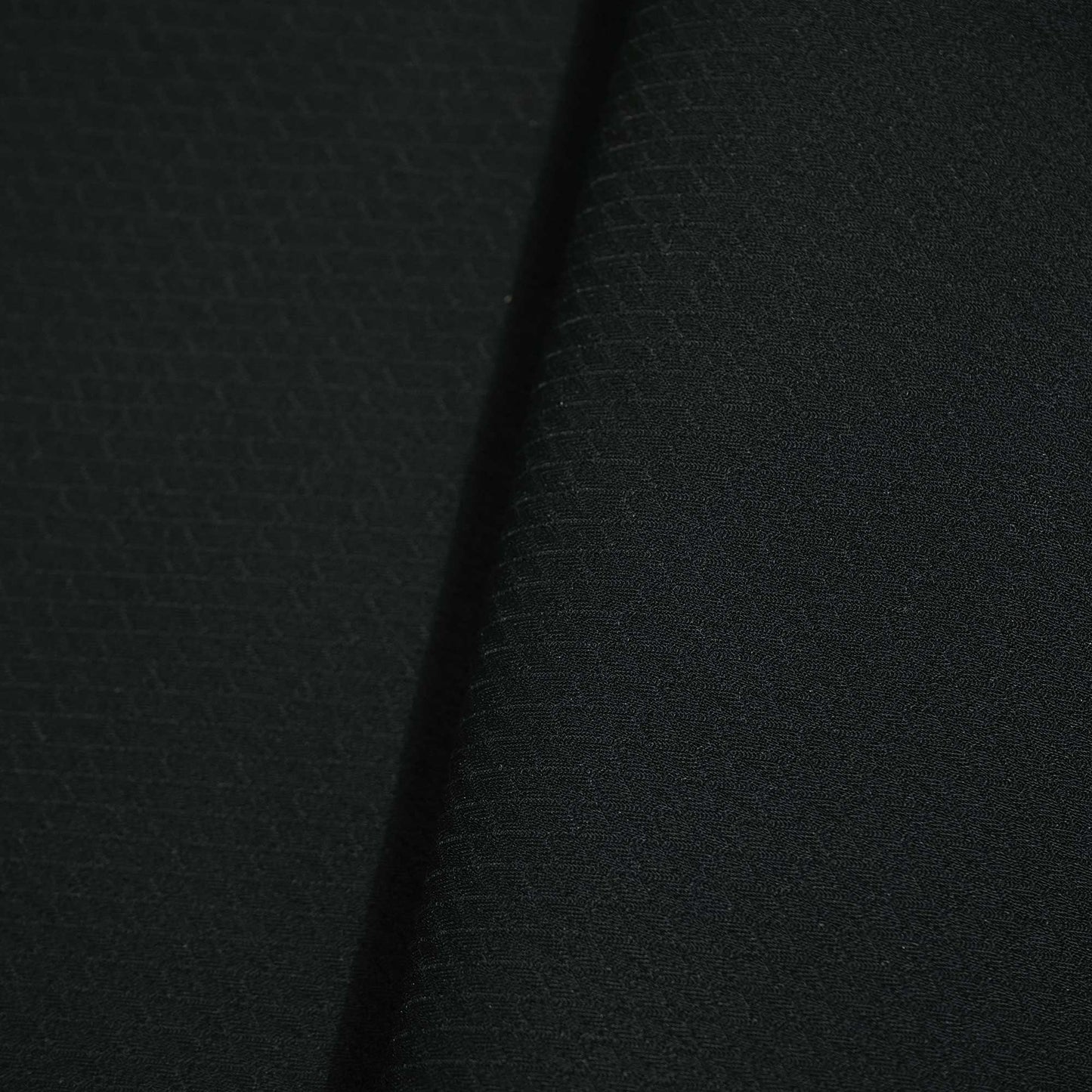 Black Geometrical Solid Print Suiting Fabric SE-25494